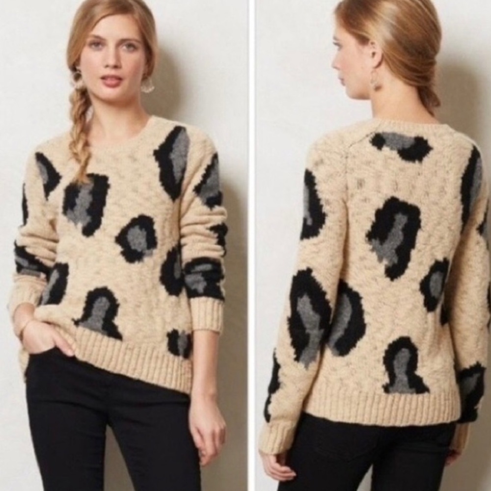 Anthropologie Sleeping On Snow Pullover Sweater